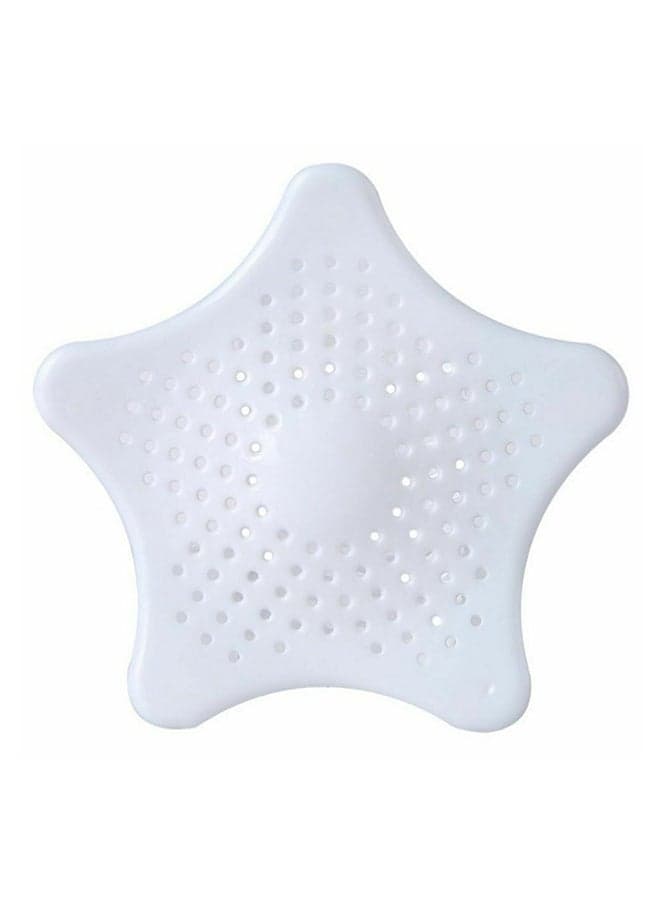 Hair Stopper Sink Strainer Sewer Filter White 15cm
