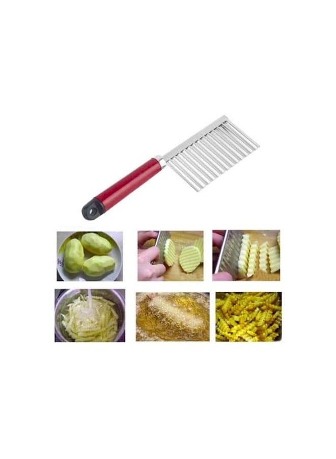 Potato Chips Cutter Tools Silver 60grams
