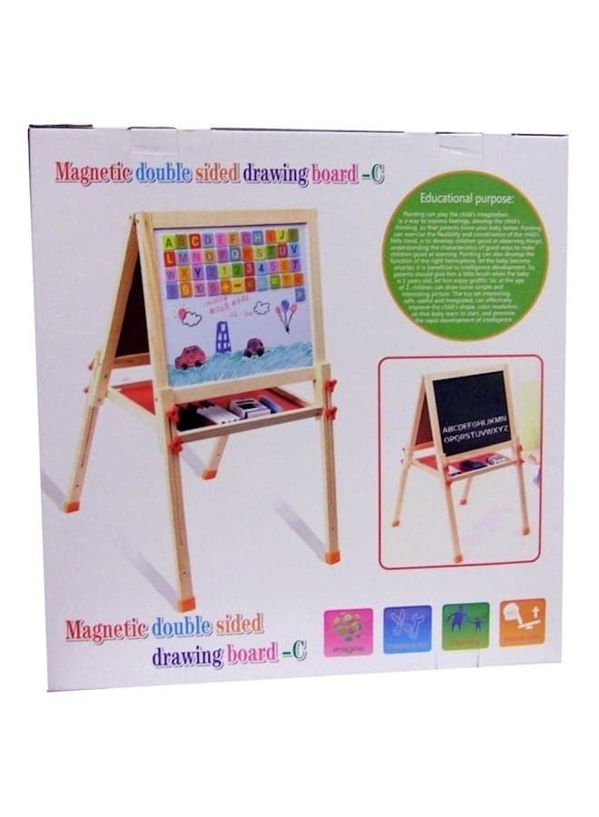 Magnetic Double Sided Drawing Board white
