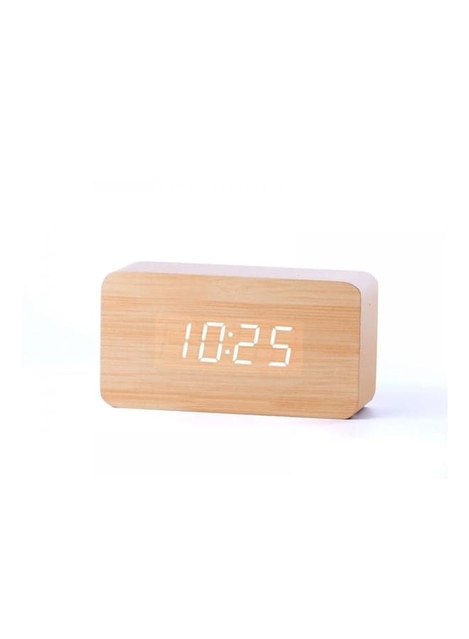 LED Grain Alarm Clock Brown