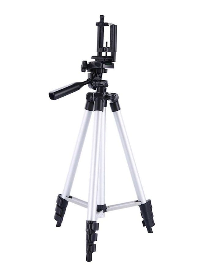 3110 Portable Adjustable Tripod Silver/Black