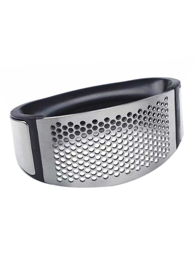 Garlic Press Rocker Ginger Crusher Squeezer With Comfortable Handle Black 11 X 5 X 7cm