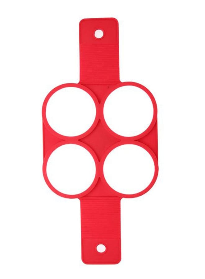 Round Pancake Maker Nonstick Cooking Tool Red 13.8 x 6.3inch