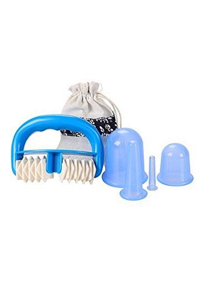 Anti Cellulite Cup Kit For Body And Facial Massager Blue
