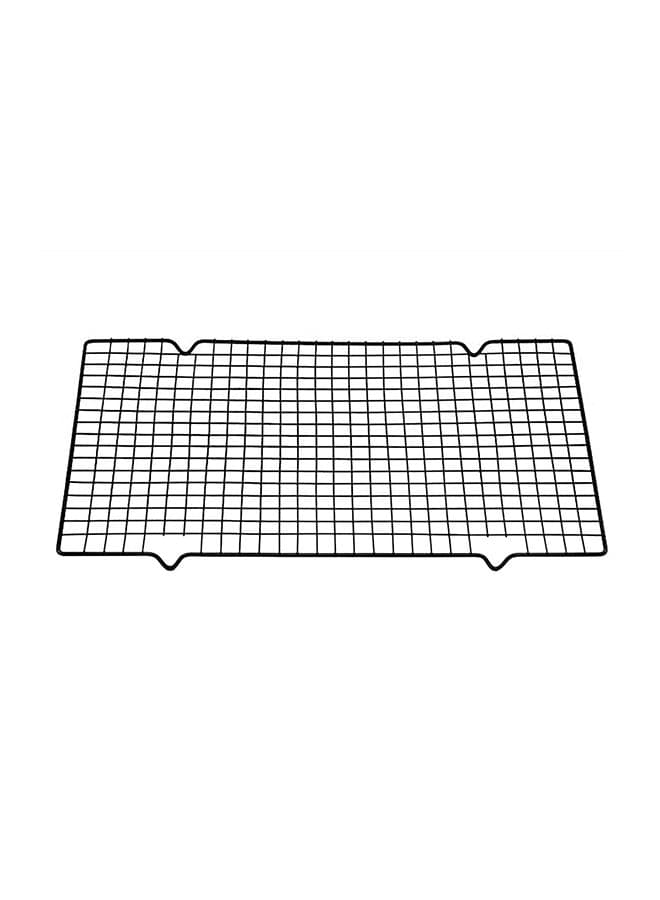 Nonstick Cooling Rack Mesh Grid Drying Stand Black 41cm