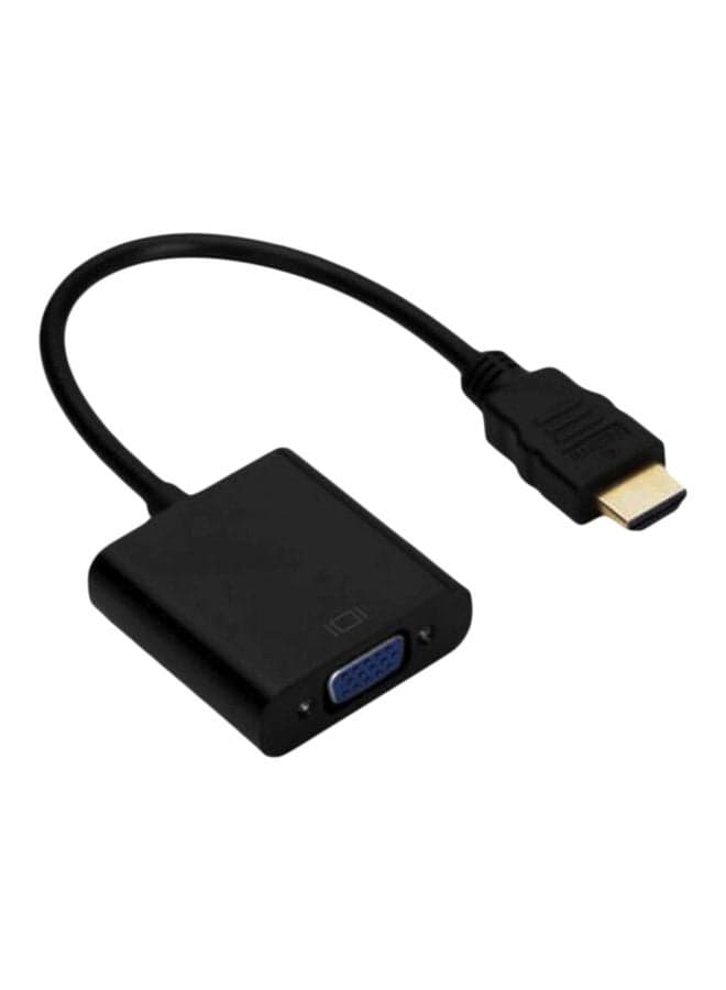 HDMI To VGA Cable Adapter Black
