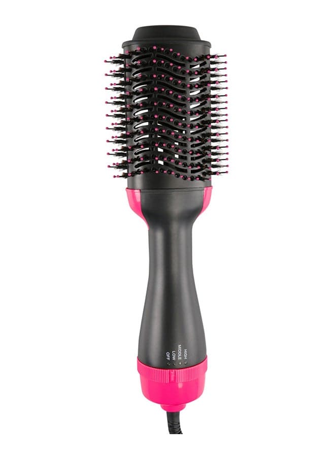 Hair Comb Straightener Curler Black/Pink 34*8cm