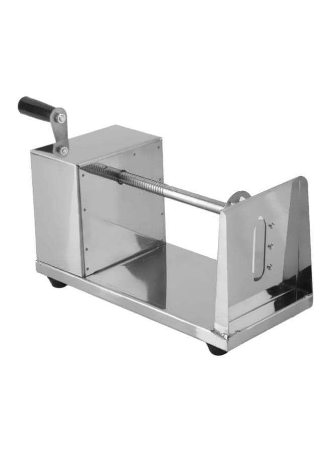 Stainless Steel Potato Slicer Machine Silver/Black
