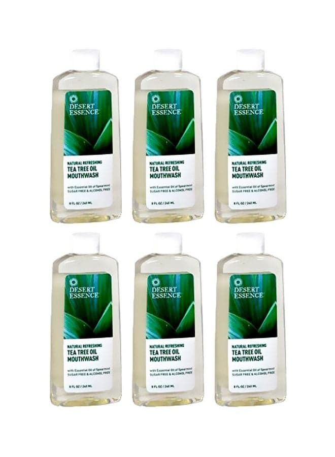 Pack Of 6 Tea Tree Oil Mouthwash Set Ash 237ml
