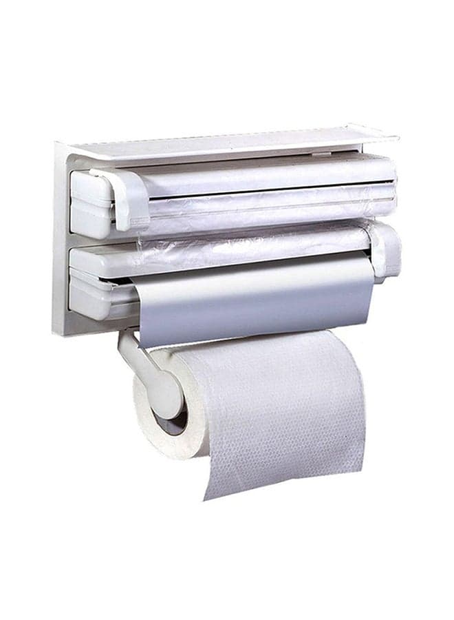 Triple Kitchen Paper Dispenser White 38.5x19x7.5cm