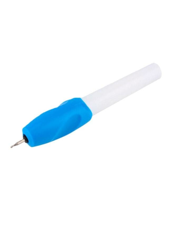Electric Engraving Pen White/Blue 17.5x2.9x2.9cm