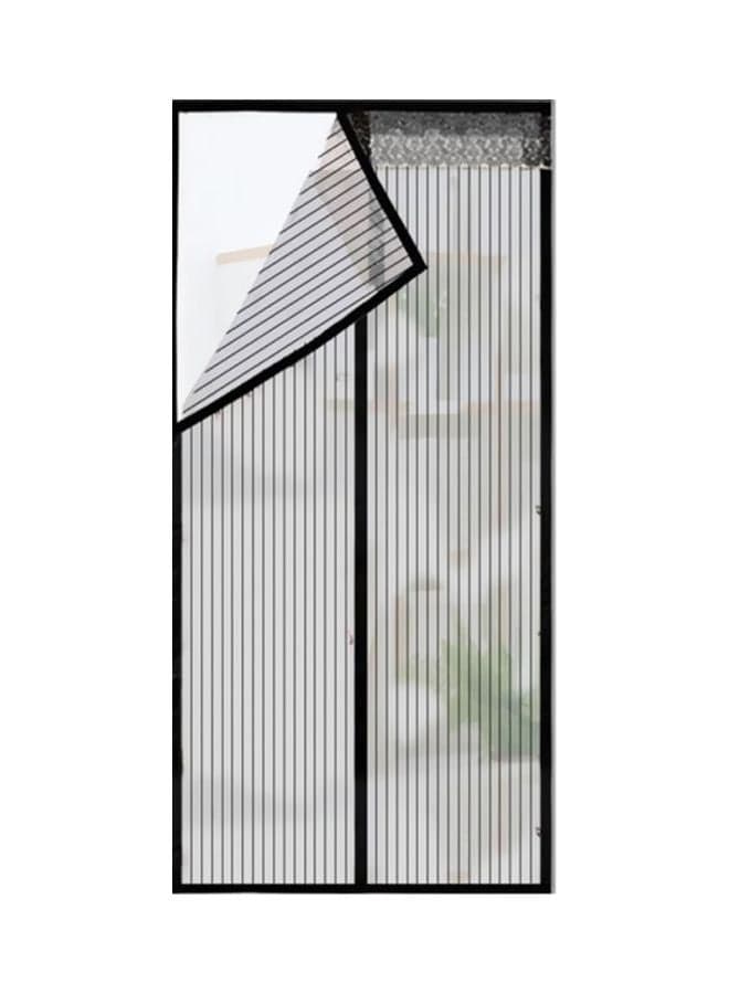 Full Frame Magnetic Mosquito Repellent Door Curtain Black 100x210cm