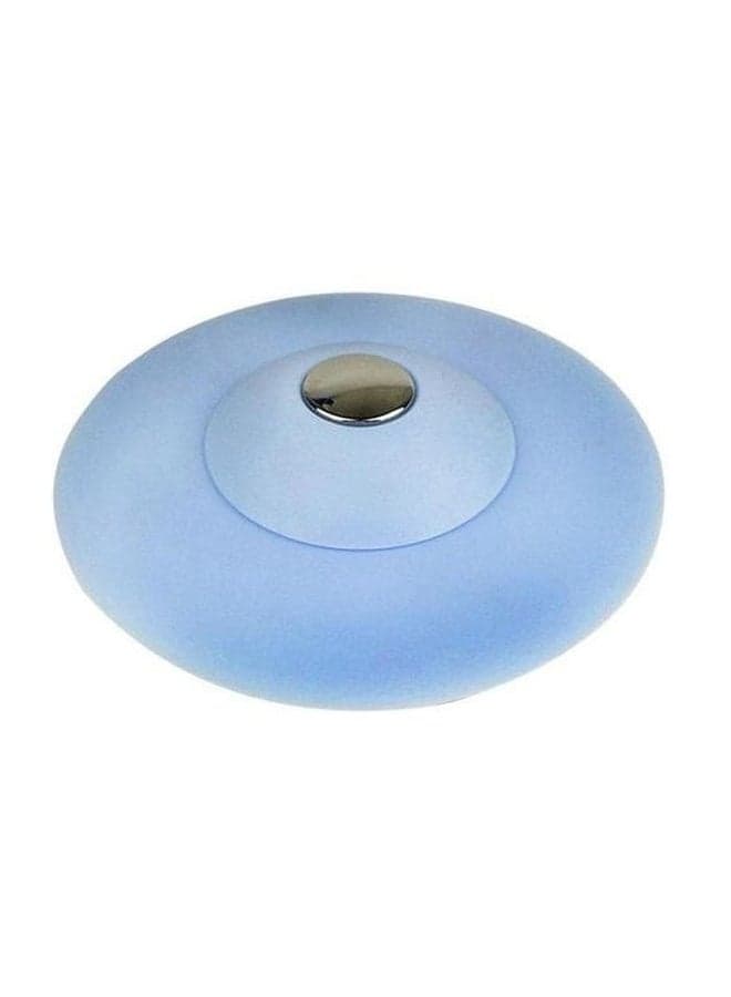 Silicone Drain Stopper Blue/Silver