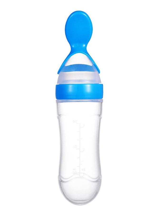 Squeeze Style Baby Feeding Bottle And Spoon