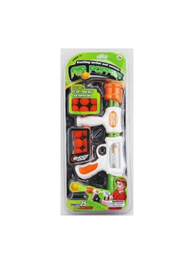 Air Popper Gun With Foam Balls