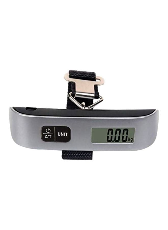 Digital Electronic Luggage Scale Silver/Black