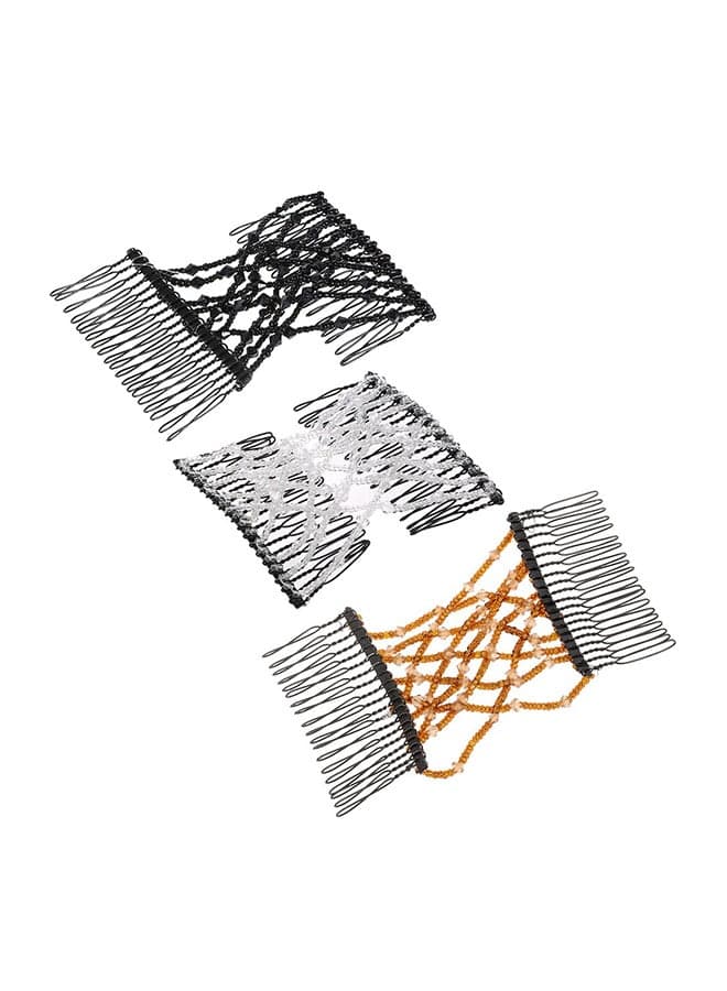 Pack Of 2 Elastic Double Sided Insert Clips Multicolour 26x3x16cm