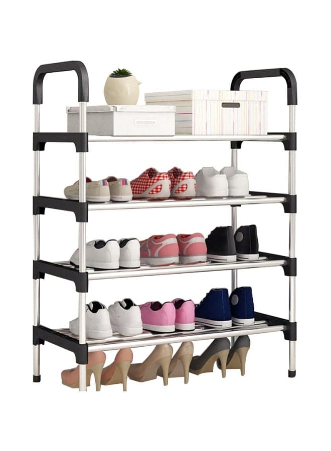 Shoe Rack Organizer Black/Silver