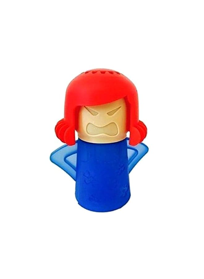 Microwave Oven Cleaner Red/Beige/Blue 11x13.5cm