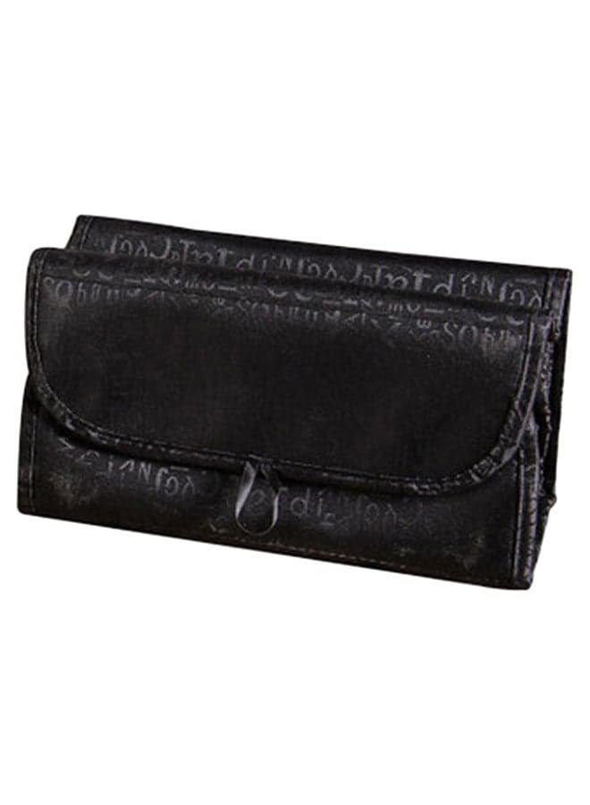 Foldable Make-Up Organizer Bag Black