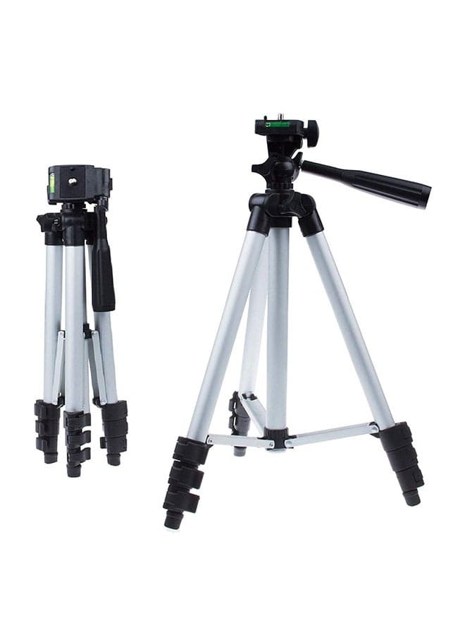 Adjustable Universal Camera Tripod Silver/Black