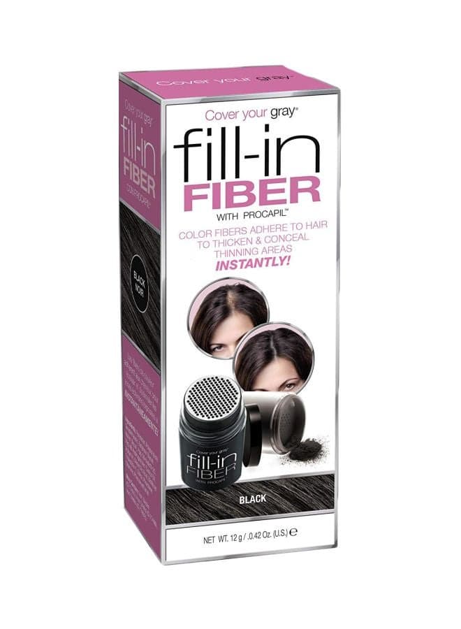Fill-In Fiber Hair Thickener Black 12grams
