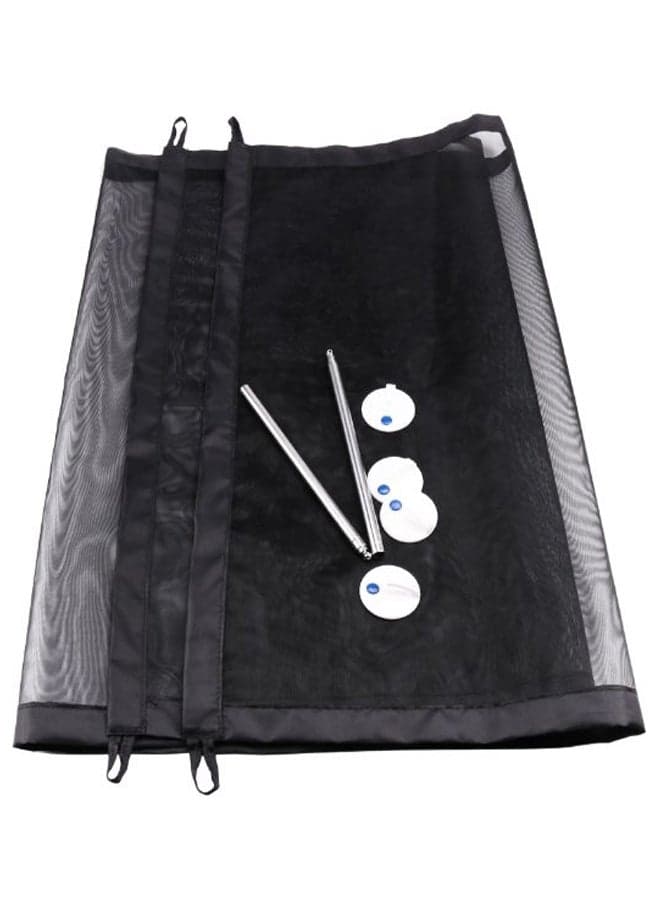 Portable Folding Safety Barrier Mesh Gate Net Black 30 x 20 x 4centimeter