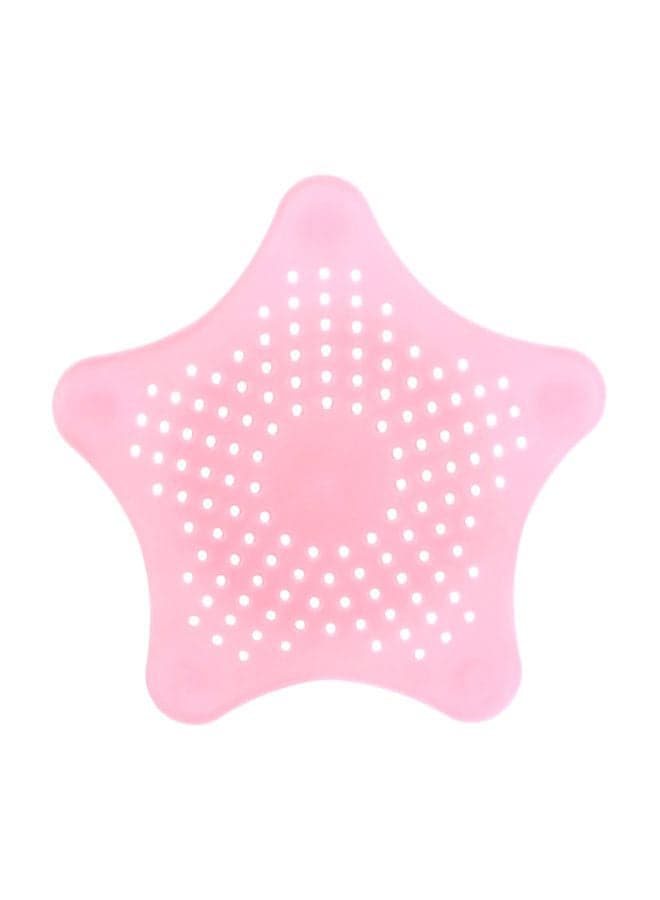 Star Shape Sink Strainer Filter Pink 15x13x12cm