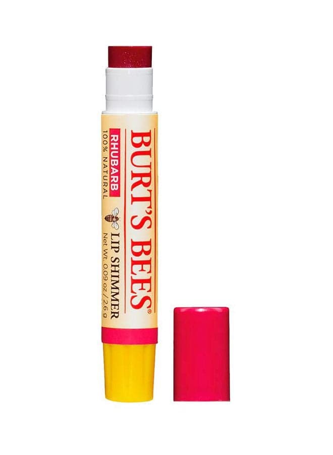 Natural Moisturizing Lip Shimmer Rhubarb