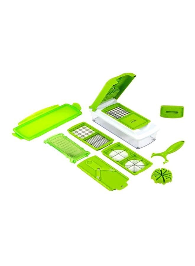 10-Piece Slicer And Dicer Set Green/White