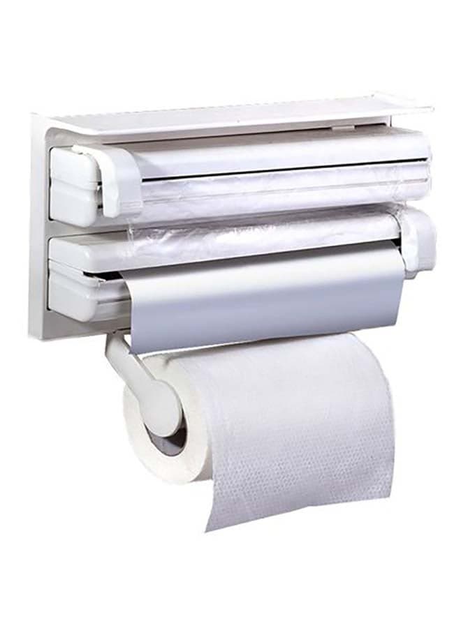 Triple Paper Dispenser White