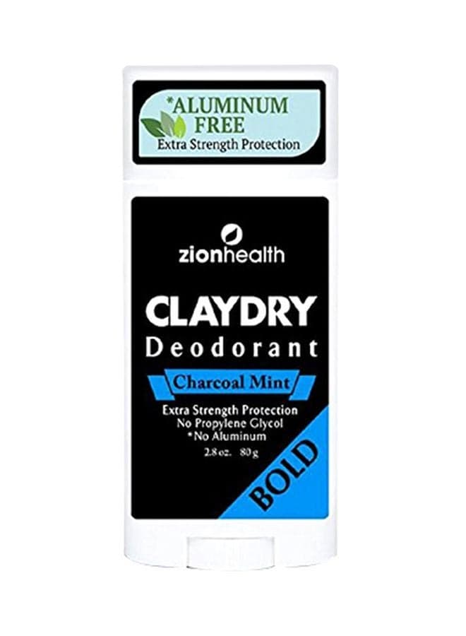 Pack Of 2 Clay Dry Deodorant - Charcoal Mint