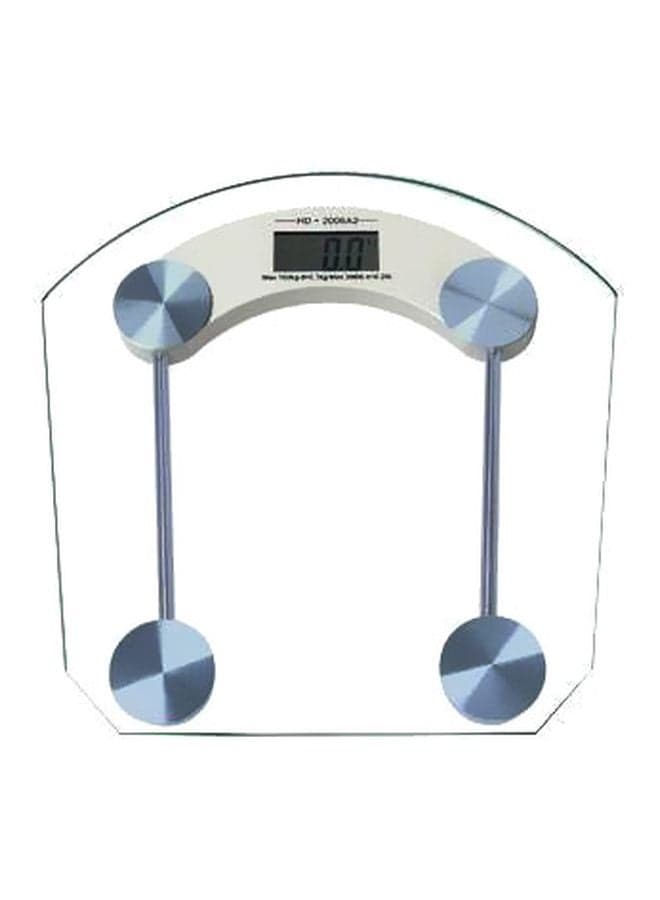 Digital Thick Glass Weighing Scale 2003B Clear/Silver