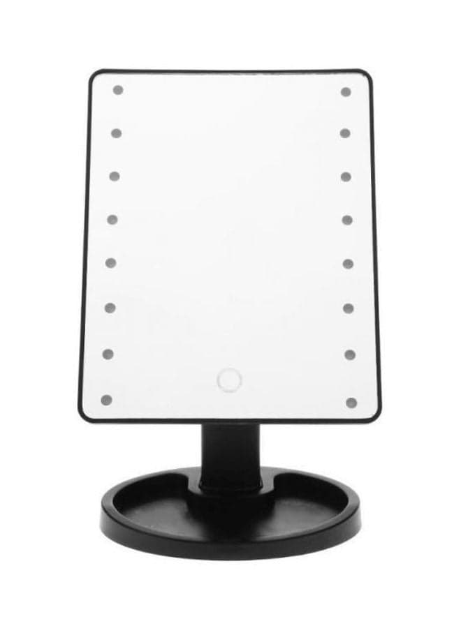 Makeup Mirror With LED Light Black