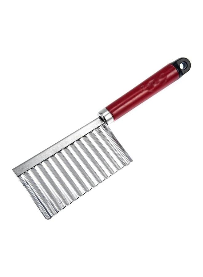 Vegetable Cutting Knife Silver/Red