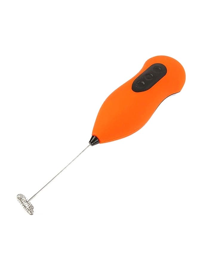 Stainless Steel Manual Egg Beater Orange 21x5x4.50cm