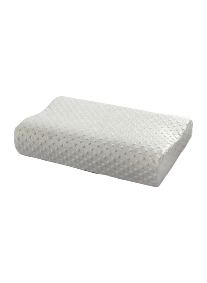 Memory Foam Massage Pillow Foam White 50x30x10cm