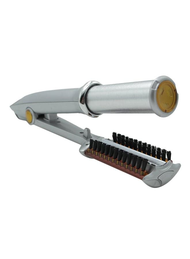 Roll Dual-Use Comb Hair Straightener Silver 29.5 x 6 x 5.5cm