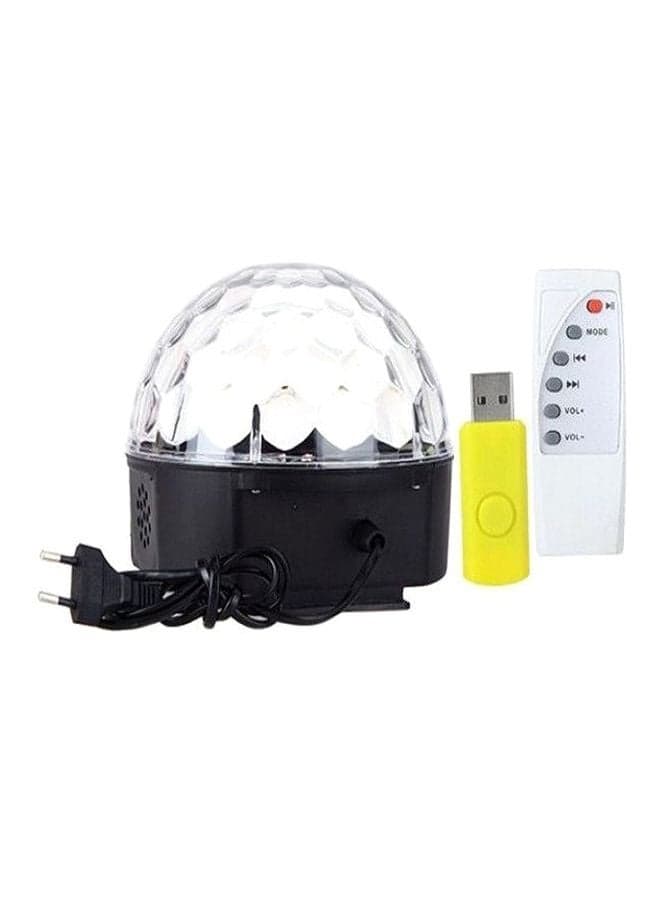 MP3 Magic Crystal LED Ball With USB Disk And Remote Control Red/Green/Purple 18.5x15.5cm