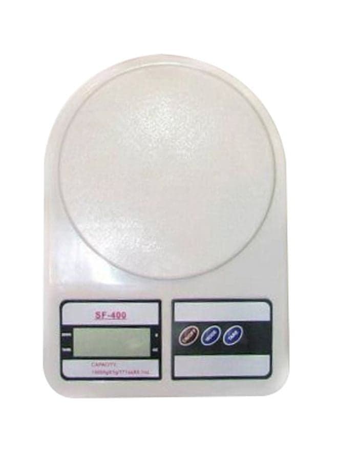 Digital Kitchen Scale White/Black 10kg