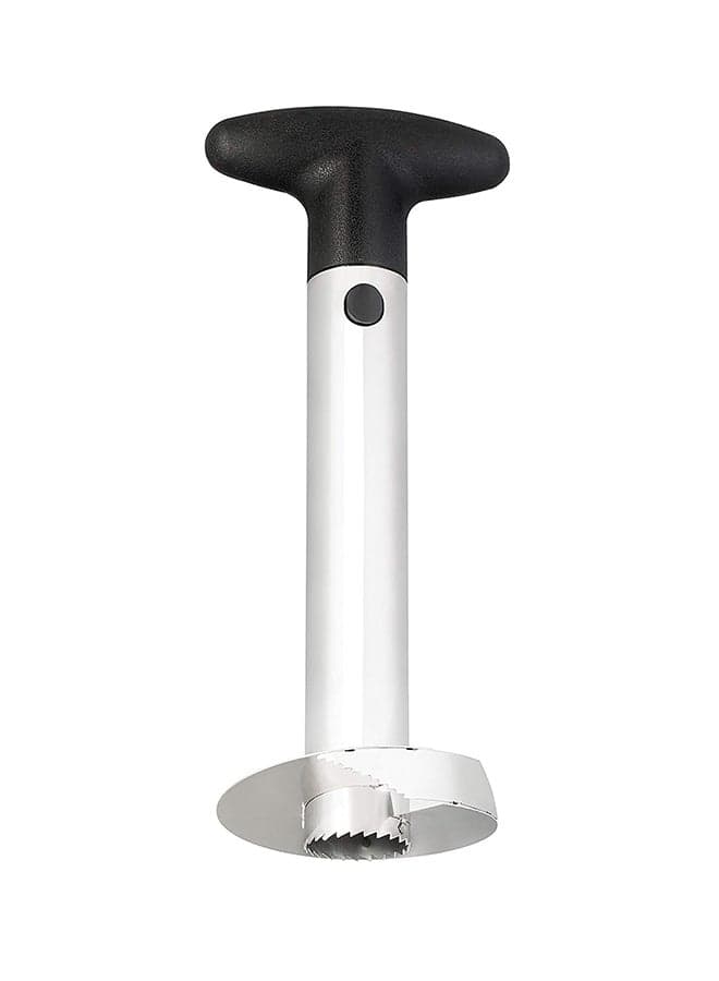 Stainless Steel Pineapple Slicer And De Corer Silver/Black 500grams