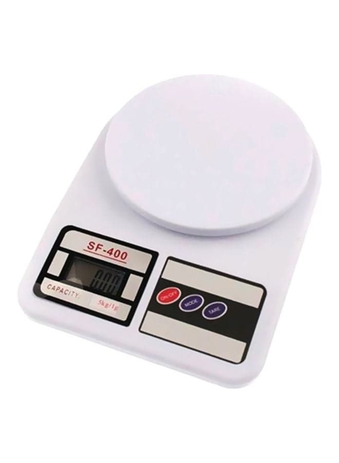 Electronic Kitchen Weighing Scale White