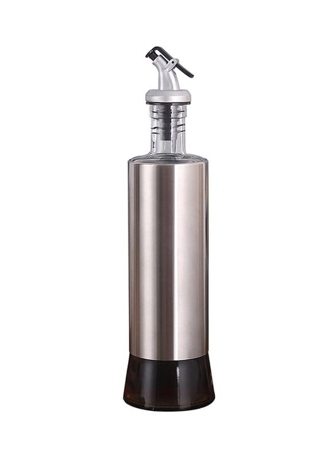 Kitchen Oil Dispenser Container Silver 18 x 6.5cm