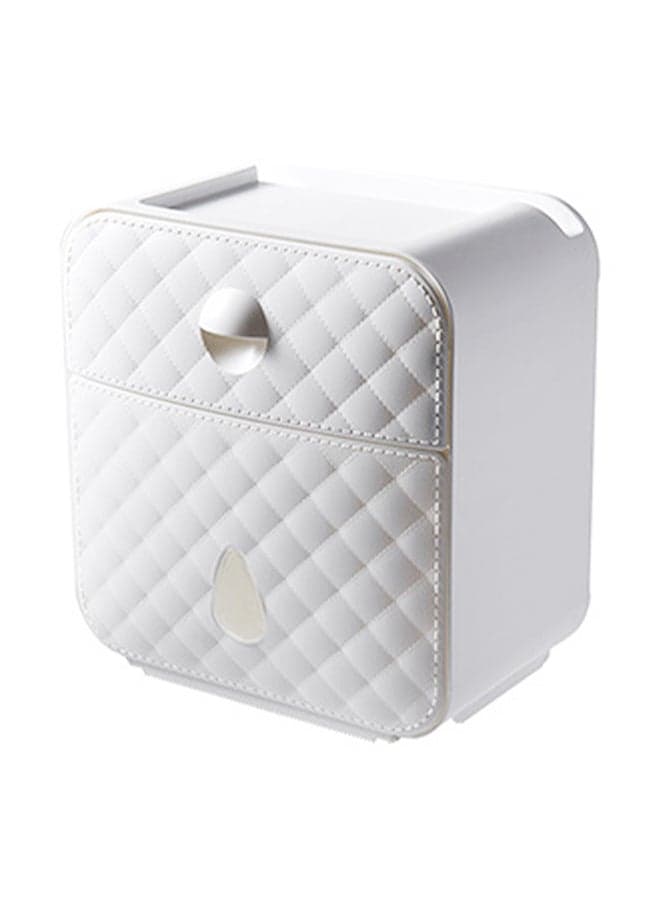 Wall Mounted Paper Towel Dispenser White 22.5x16x21.5cm