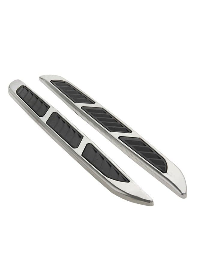 2-Piece Bonnet Air Flow Vent Fender Sticker For Car Decoration
