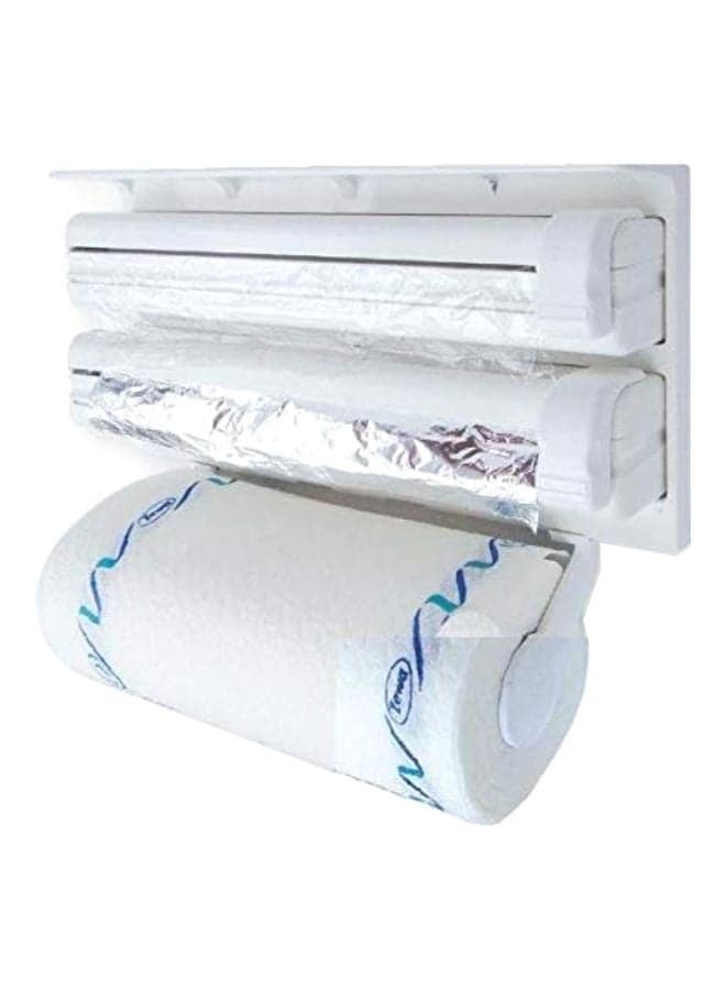 Triple Paper Dispenser White