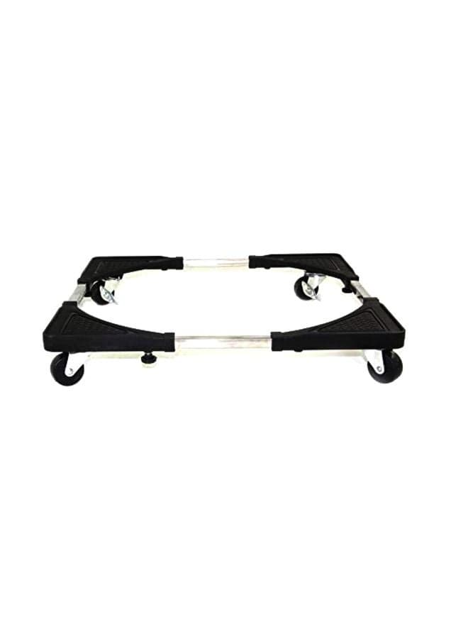 Stainless Steel Refrigerator Stand Black/White 70x70cm