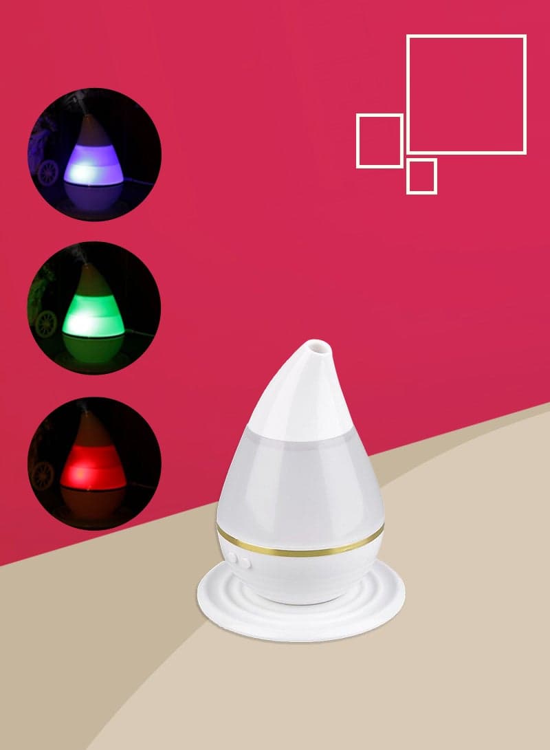 7 Colors LED Ultrasound Atomization Humidifier White