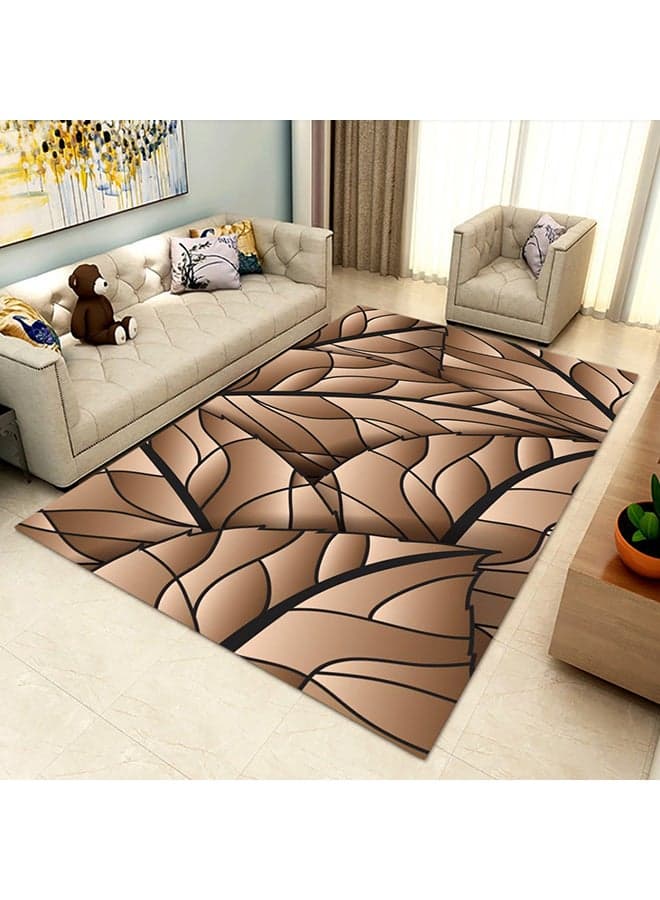3D Print Wear-Resistant Living Room Rug Brown 40x60cm