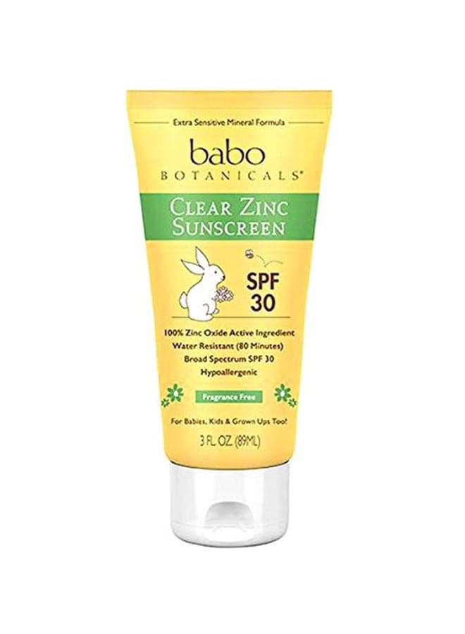 Pack of 2 Clear Zinc Sunscreen SPF 30